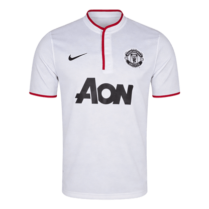Męska Koszulka Retro Wyjazdowa Manchester United 2013/14