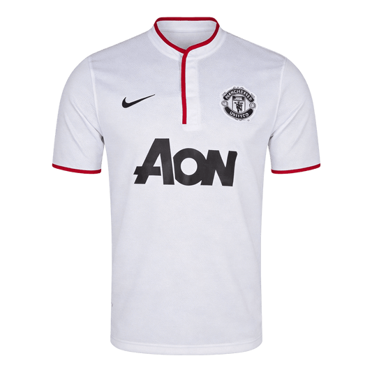 Męska Koszulka Retro Wyjazdowa Manchester United 2013/14