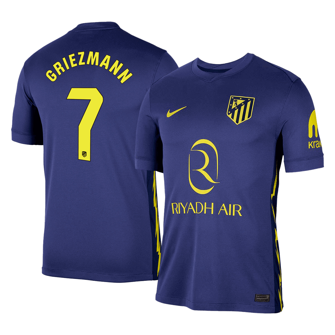 Męska Koszulka Wyjazdowa Atletico Madrid GRIEZMANN #7 2025/26