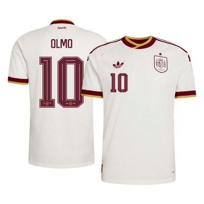 Męska koszulka Hiszpanii wyjazdowa OLMO #10 wersja zawodnicza - Mundial 2026