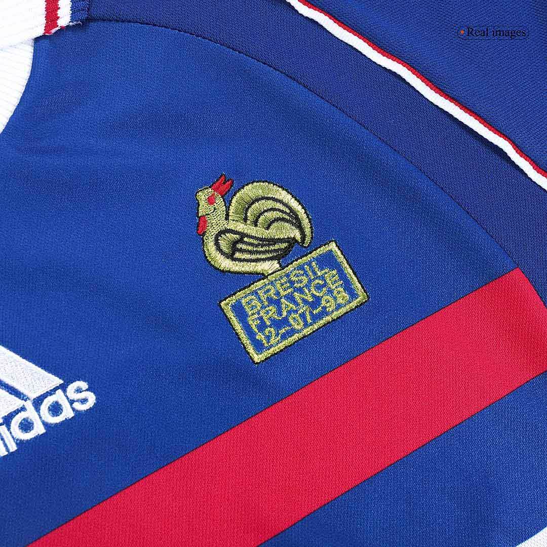 Męska Koszulka Retro Domowa France 1998 - Topowe Koszulki Pilkarskie Sklep Internetowy