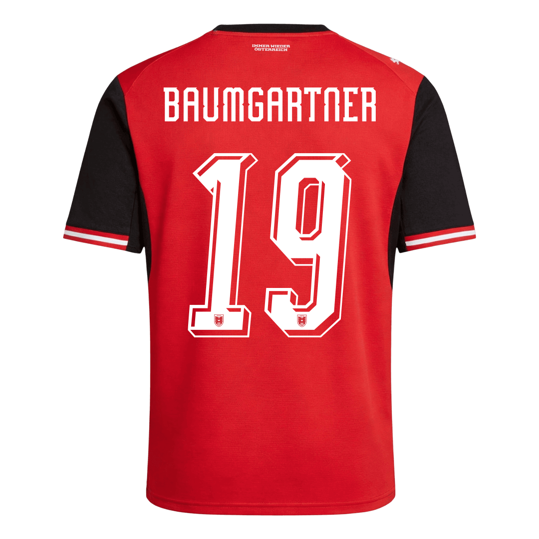 Męska koszulka Austrii domowa BAUMGARTNER #19 – Mundial 2026