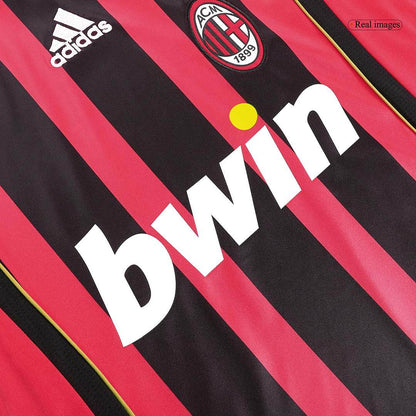 Męska koszulka piłkarska z długim rękawem Retro KAKA' #22 2006/07 AC Milan Home - Topowe Koszulki Pilkarskie Sklep Internetowy