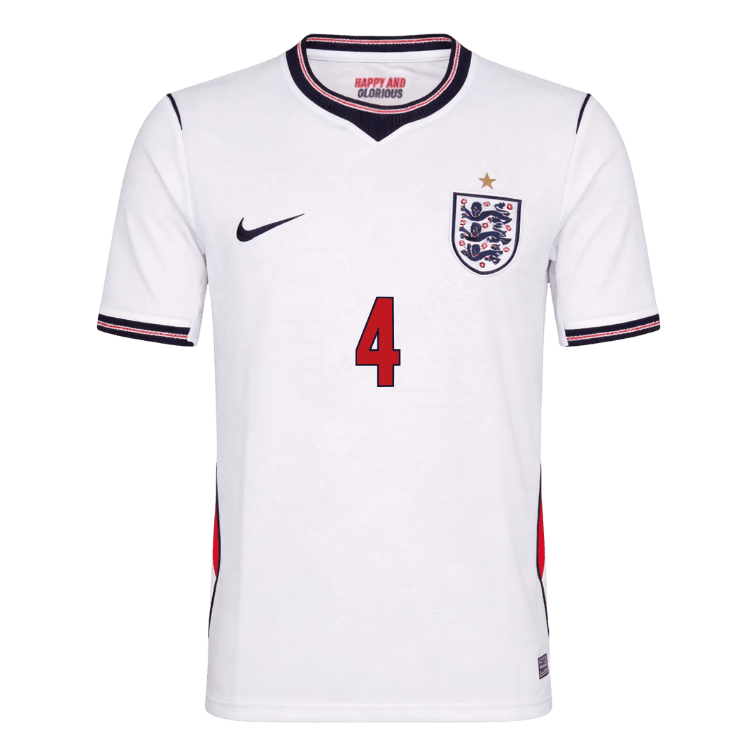 Męska koszulka Anglii domowa RICE #4 – Mundial 2026