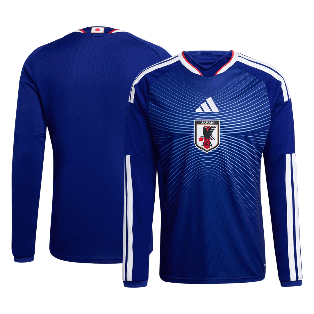 Męska Koszulka Domowa Japan 2026 z Długim Rękawem - World Cup