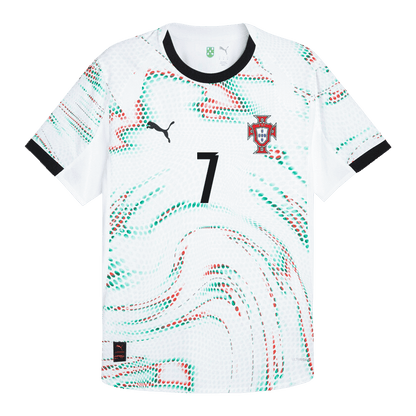 Męska Koszulka Wyjazdowa Portugalia RONALDO #7 Wersja Piłkarska 2025 - Topowe Koszulki Pilkarskie Sklep Internetowy