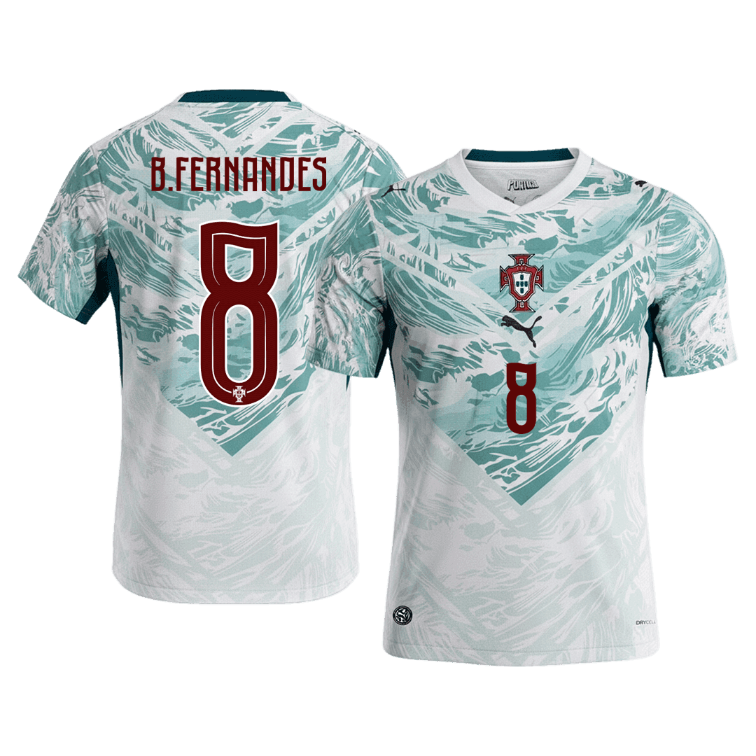 Męska koszulka Portugalii wyjazdowa B.FERNANDES #8 - Mundial 2026