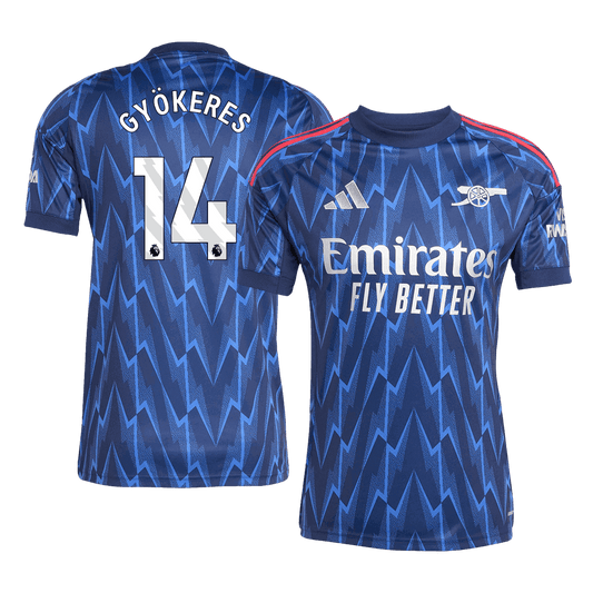 Męska Koszulka Wyjazdowa Arsenal GYÖKERES #14 2025/26