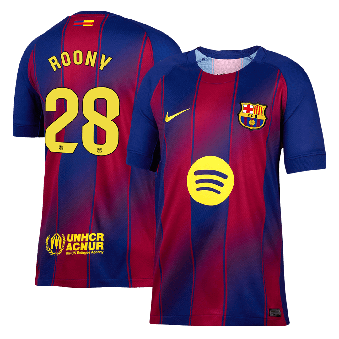 Męska Koszulka Domowa Barcelona ROONY #28 2025/26