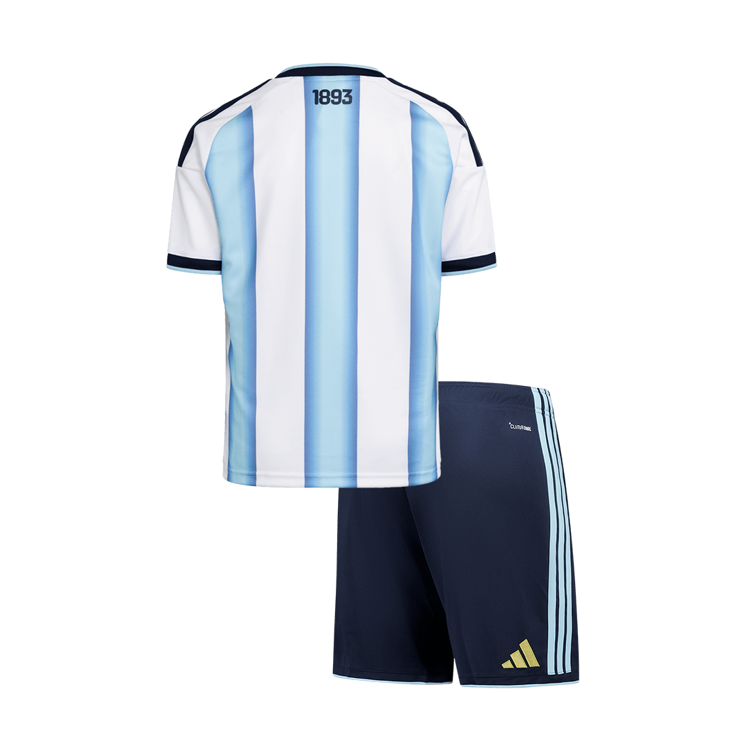 Dziecięcy Zestaw Domowa Argentina (Koszulka+Spodenki) 2025/26