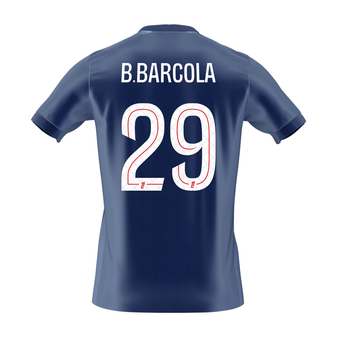 Męska Koszulka Domowa PSG B.BARCOLA #29 2025/26 [PREMIUM]