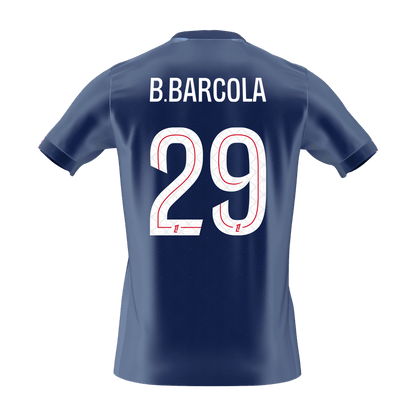Męska Koszulka Domowa PSG B.BARCOLA #29 2025/26 [PREMIUM]