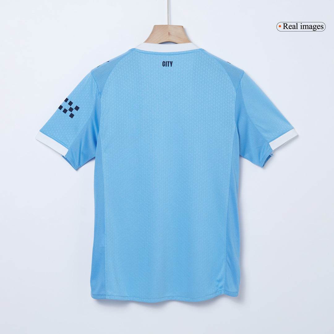 Męska Koszulka Domowa Manchester City Wersja Piłkarska 2025/26 - Slim Fit - Topowe Koszulki Pilkarskie Sklep Internetowy