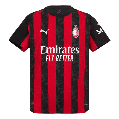Męska Koszulka Domowa AC Milan Wersja Piłkarska 2025/26 - Slim Fit - Topowe Koszulki Pilkarskie Sklep Internetowy