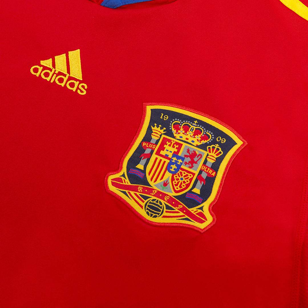 Męska Koszulka Retro Domowa Spain World Cup DAVID VILLA #7 2010 - Topowe Koszulki Pilkarskie Sklep Internetowy
