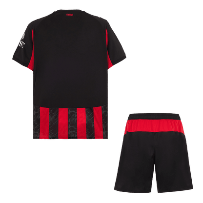 Męski Zestaw Domowy AC Milan (Koszulka+Spodenki) 2025/26 - Topowe Koszulki Pilkarskie Sklep Internetowy
