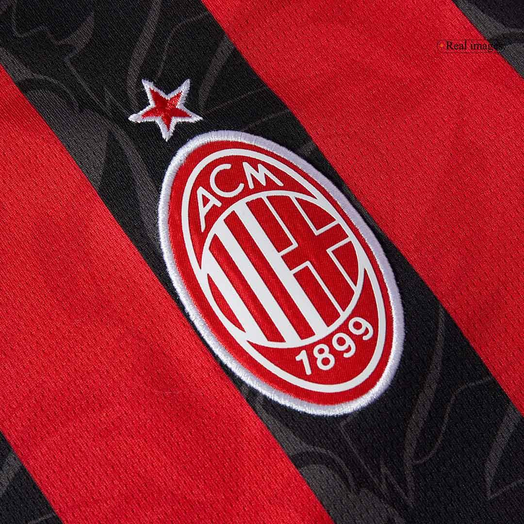 Męski Zestaw Domowy AC Milan (Koszulka+Spodenki) 2025/26 - Topowe Koszulki Pilkarskie Sklep Internetowy