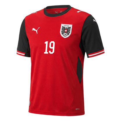 Męska koszulka Austrii domowa BAUMGARTNER #19 – Mundial 2026