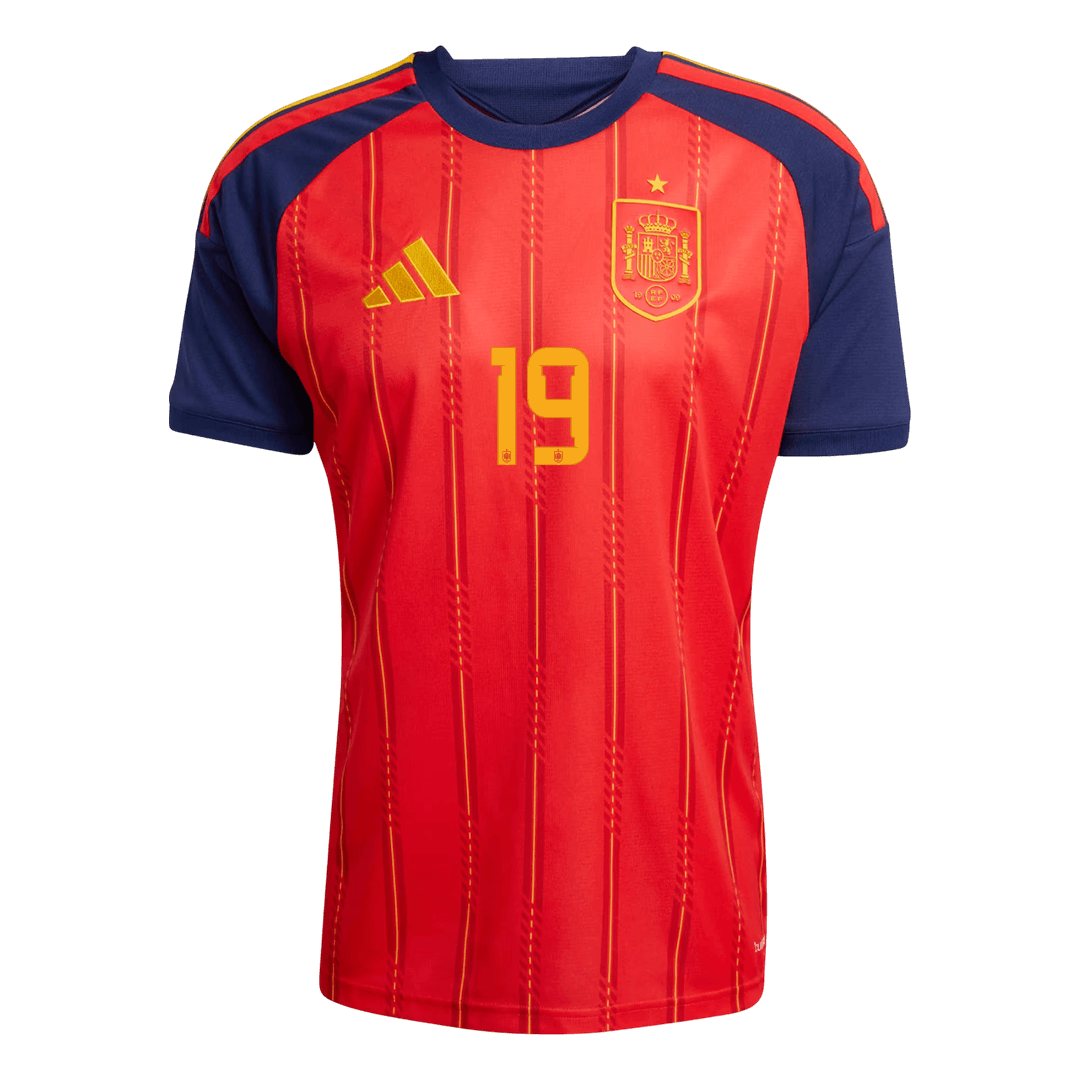 Męska koszulka Hiszpanii domowa LAMINE YAMAL #19 – Mundial 2026 [PREMIUM]