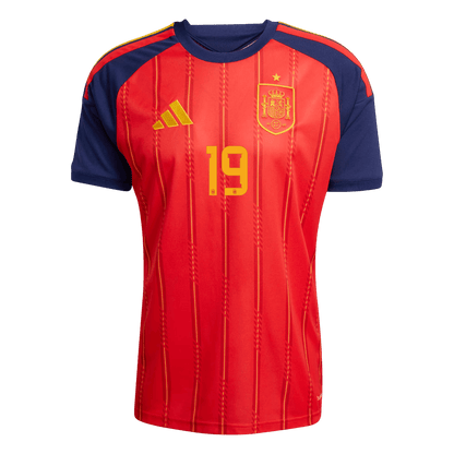 Męska koszulka Hiszpanii domowa LAMINE YAMAL #19 – Mundial 2026 [PREMIUM]