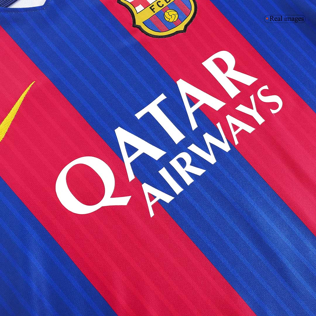 Męska koszulka Barcelony domowa Retro 2016/17 MESSI #10