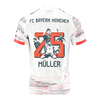 Męska Koszulka Wyjazdowa Bayern Monachium MÜLLER Special #25 2025/26 - Topowe Koszulki Pilkarskie Sklep Internetowy