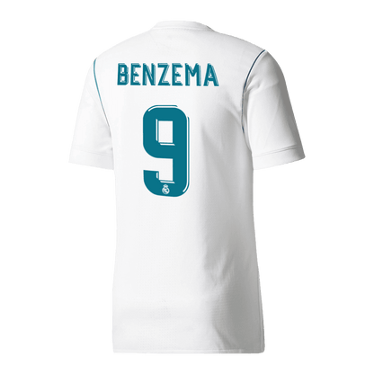 Męska Koszulka Retro Domowa Real Madryt BENZEMA #9 2017/18 - Topowe Koszulki Pilkarskie Sklep Internetowy
