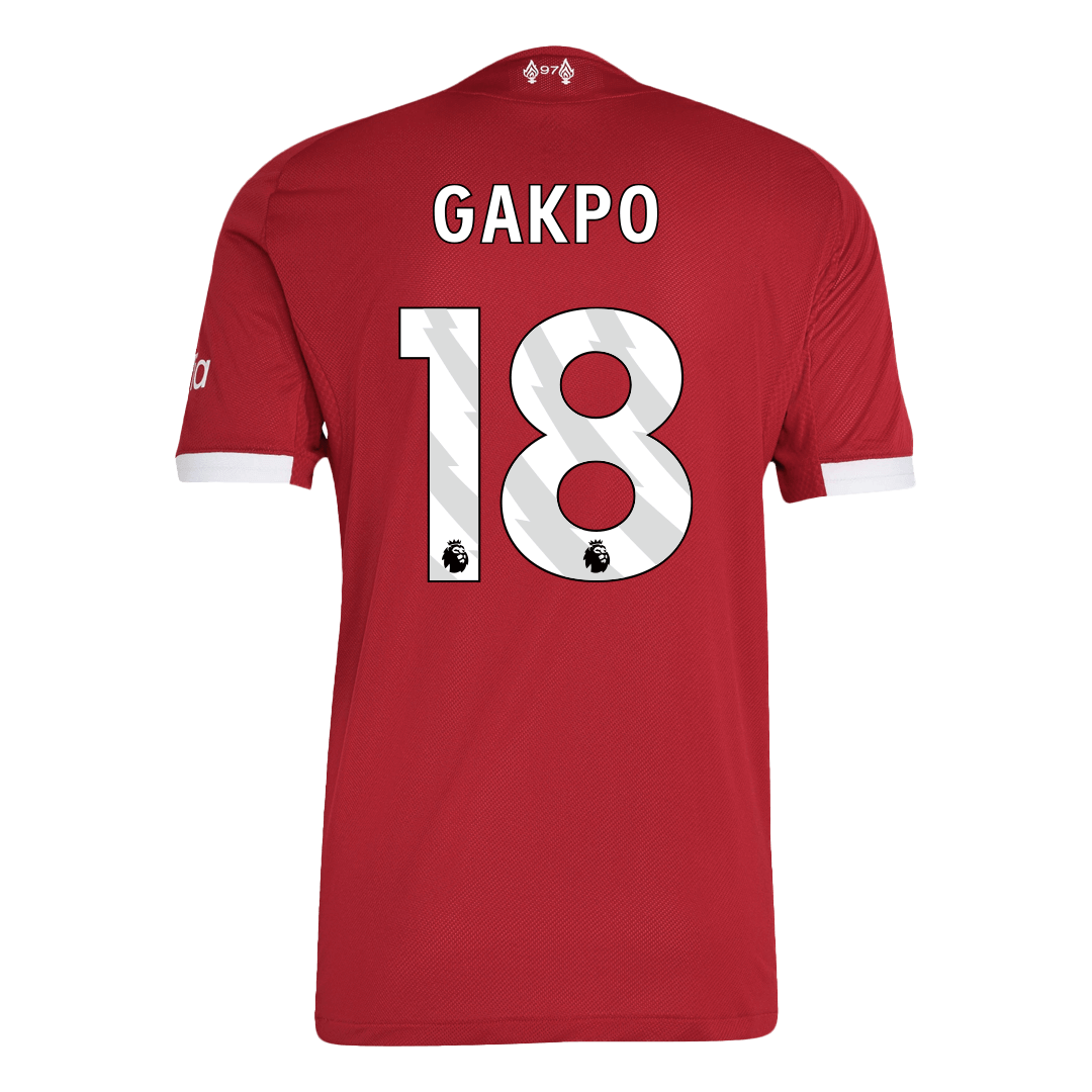 Męska Koszulka Domowa Liverpool GAKPO #18 Wersja Piłkarska 2025/26 - Slim Fit