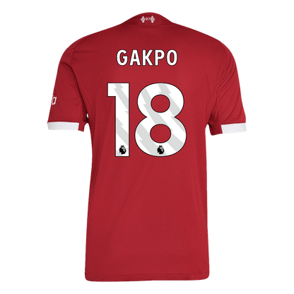 Męska Koszulka Domowa Liverpool GAKPO #18 Wersja Piłkarska 2025/26 - Slim Fit
