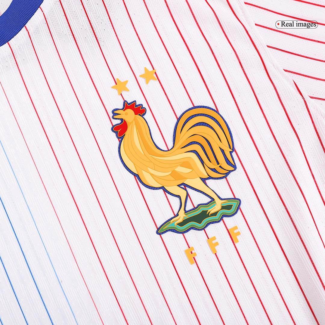 Męska Wersja zawodnika France Away Wysokiej jakości koszulka piłkarska Euro 2024 - Slim Fit - Topowe Koszulki Pilkarskie Sklep Internetowy