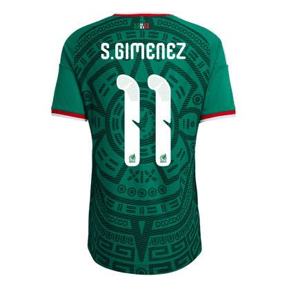 Męska Koszulka Domowa Mexico S.GIMENEZ #11 Wersja Piłkarska World Cup 2026 - Slim Fit