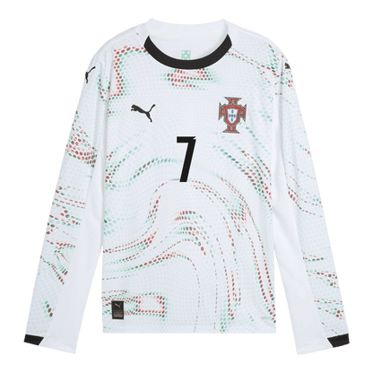 Męska Koszulka Wyjazdowa Portugalia RONALDO #7 Długi Rękaw 2025 - Topowe Koszulki Pilkarskie Sklep Internetowy