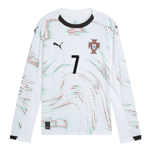 Męska Koszulka Wyjazdowa Portugalia RONALDO #7 Długi Rękaw 2025 - Topowe Koszulki Pilkarskie Sklep Internetowy