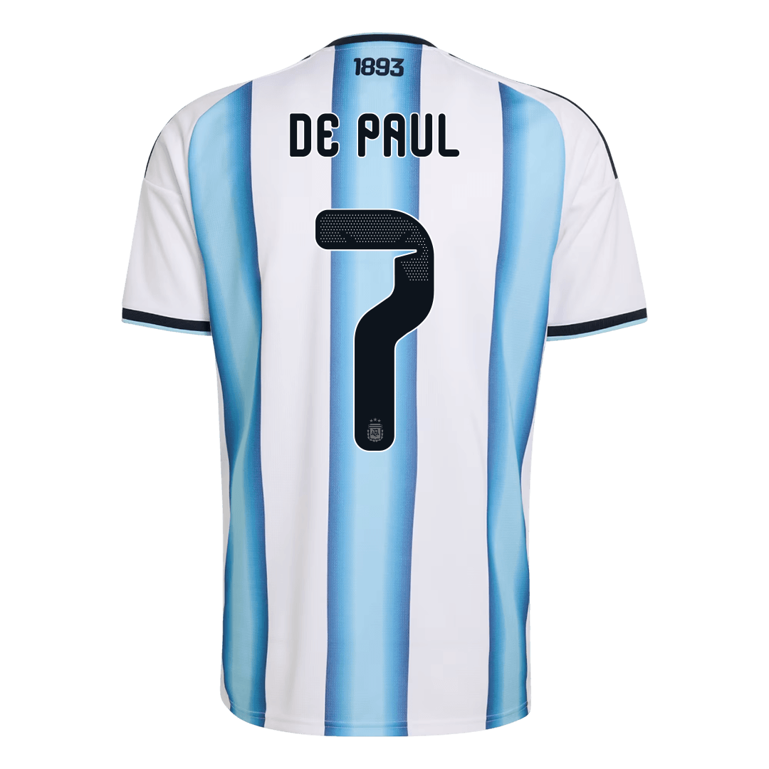 Męska koszulka Argentyny domowa DE PAUL #7 - Mundial 2026 [PREMIUM]