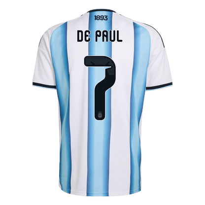 Męska koszulka Argentyny domowa DE PAUL #7 - Mundial 2026 [PREMIUM]