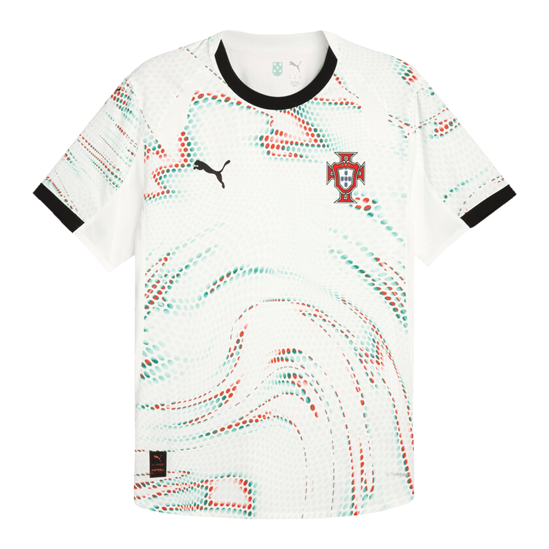 Męska wersja wyjazdowej koszulki piłkarskiej Portugal 2025 - Slim Fit - Topowe Koszulki Pilkarskie Sklep Internetowy