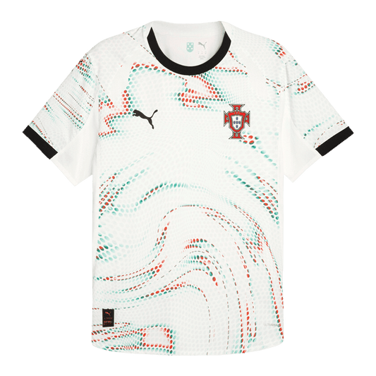 Męska wersja wyjazdowej koszulki piłkarskiej Portugal 2025 - Slim Fit - Topowe Koszulki Pilkarskie Sklep Internetowy