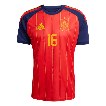 Męska koszulka Hiszpanii domowa RODRIGO #16 - Mundial 2026 [PREMIUM]