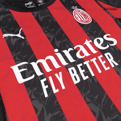 Męski Zestaw Domowa AC Milan (Koszulka + Spodenki + Skarpety) 2025/26 [PREMIUM]
