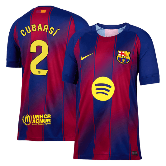 Męska Koszulka Domowa Barcelona CUBARSÍ #2 2025/26