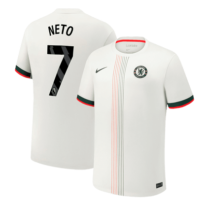 Męska Koszulka Wyjazdowa Chelsea NETO #7 2025/26 - Topowe Koszulki Pilkarskie Sklep Internetowy