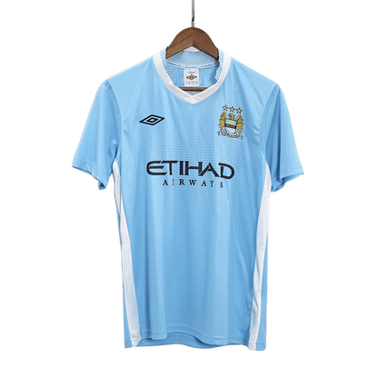 Męska Koszulka Retro Domowa Manchester City 2011/12 - Topowe Koszulki Pilkarskie Sklep Internetowy