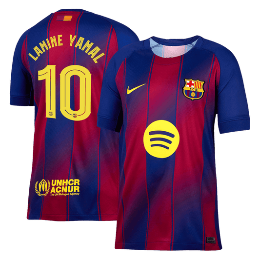 Męska Koszulka Domowa Barcelona LAMINE YAMAL #10 2025/26 - UCL - Topowe Koszulki Pilkarskie Sklep Internetowy