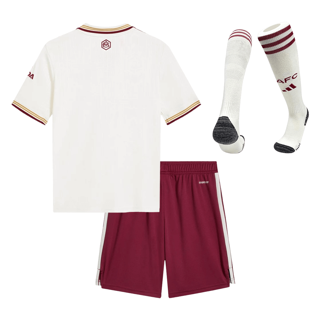 Dziecięcy Zestaw Trzecia Wyjazdowa Arsenal (Koszulka + Spodenki + Skarpety) 2025/26