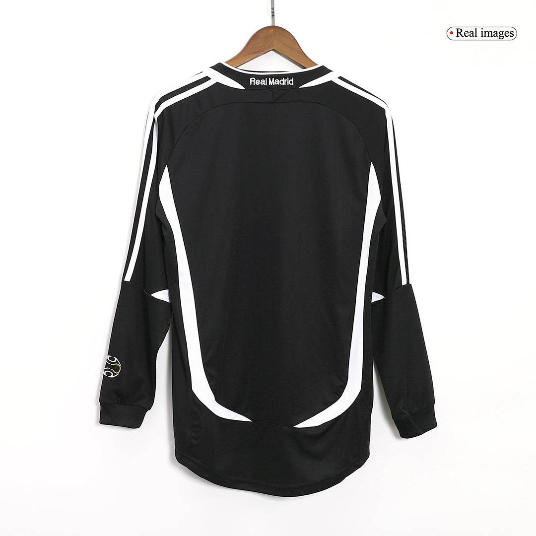 Męska Koszulka Retro Wyjazdowa Real Madrid 2006/07 z Długim Rękawem - Topowe Koszulki Pilkarskie Sklep Internetowy