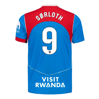 Męska Koszulka Trzecia Wyjazdowa Atletico Madrid SØRLOTH #9 Wersja Piłkarska 2025/26 - Slim Fit
