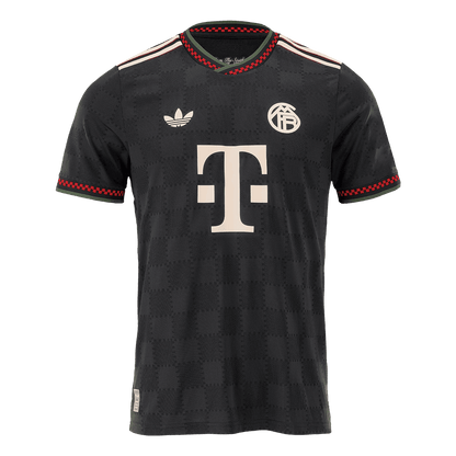 Męski Zestaw Trzecia Wyjazdowa Bayern Munich Wersja Piłkarska (Koszulka+Spodenki) 2025/26 - Slim Fit - Topowe Koszulki Pilkarskie Sklep Internetowy