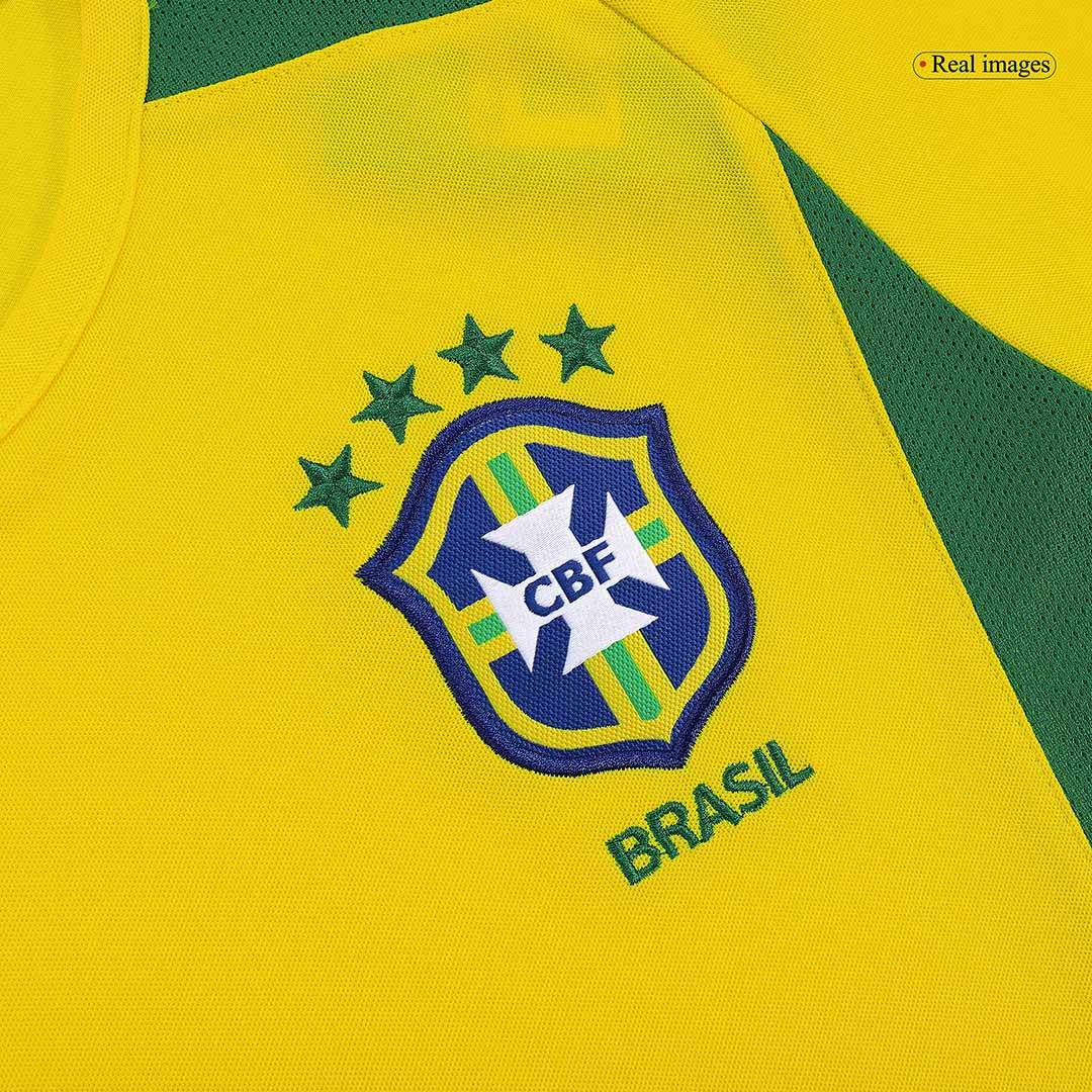 Męska Koszulka Retro Domowa Brazil 2002/03 - Topowe Koszulki Pilkarskie Sklep Internetowy