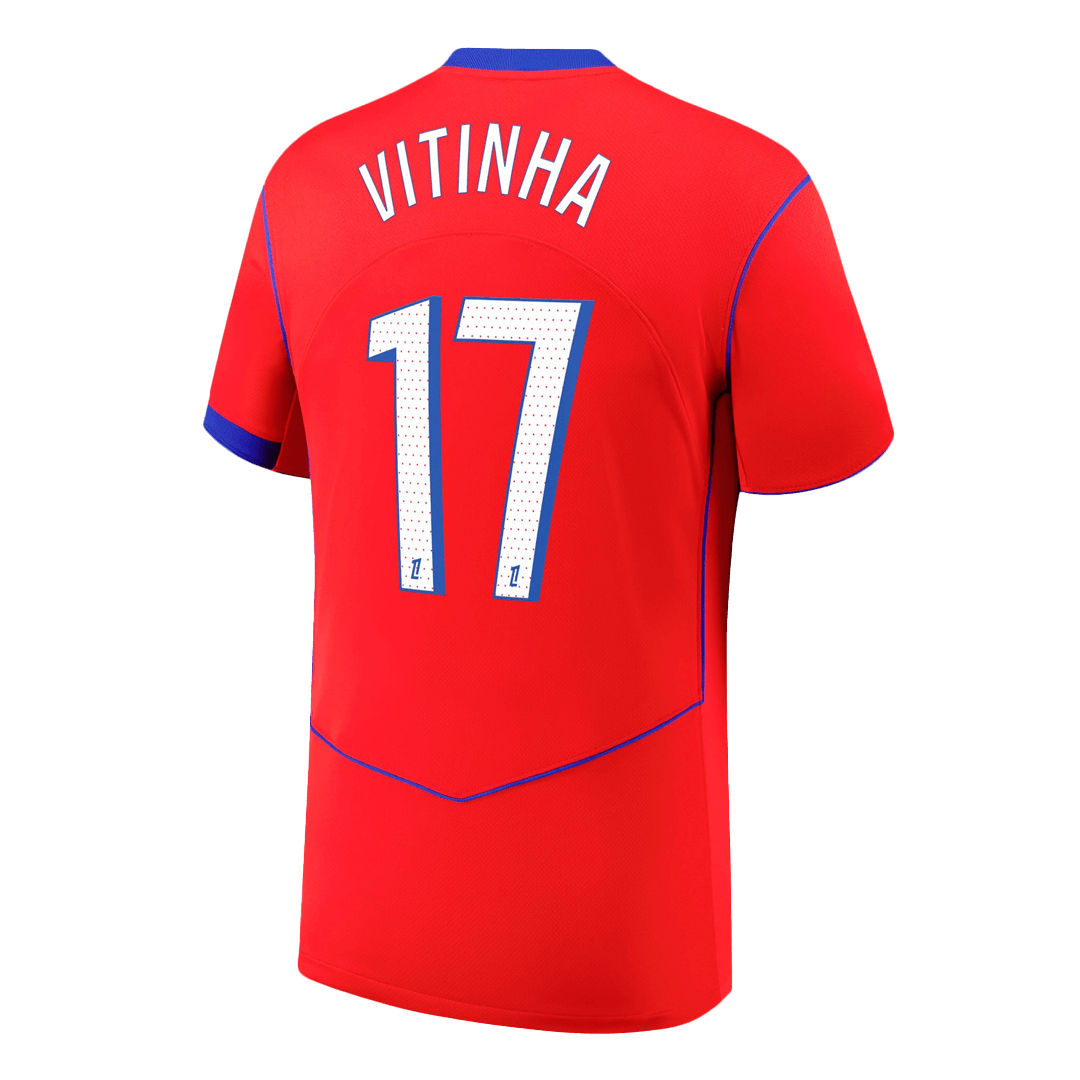 Męska Koszulka Trzecia Wyjazdowa PSG VITINHA #17 2025/26