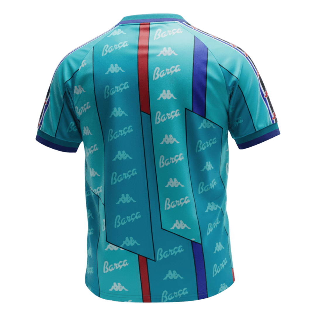 Męska Koszulka Retro Wyjazdowa Barcelona 1996/97